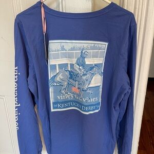Vineyard Vines Men’s XL long sleeve Kentucky Derby pocket t New with tags.